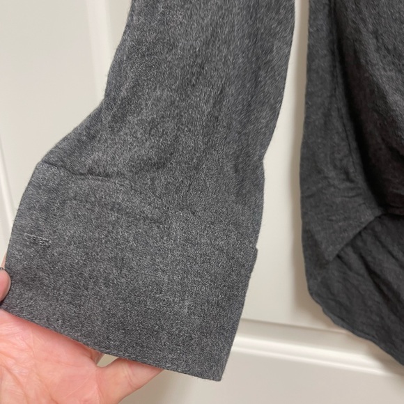 Bella Dahl Gray Twist Draped Front Long Sleeve Top XS - Picture 5 of 9